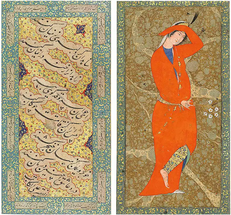 NASTA’LIQ CALLIGRAPHY AND AN ELEGANT LADY